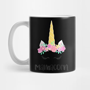 Womens Mamacorn Unicorn Mom Baby Mothers Day For Womens Mug